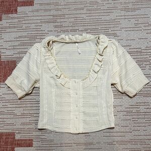 Free People Top, Ivory, XS